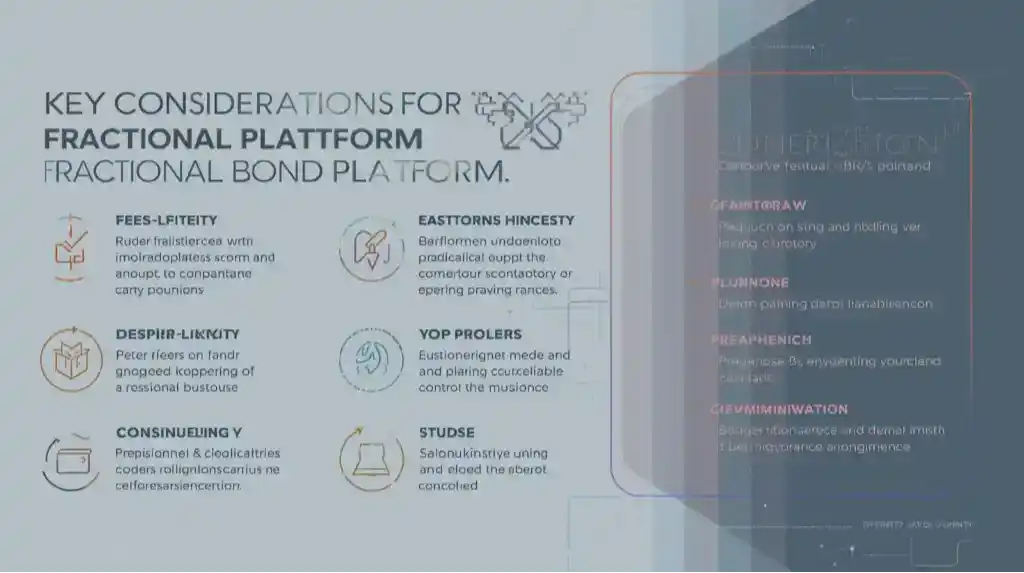 Final checklist for choosing a fractional bond platform: fees, liquidity, custody