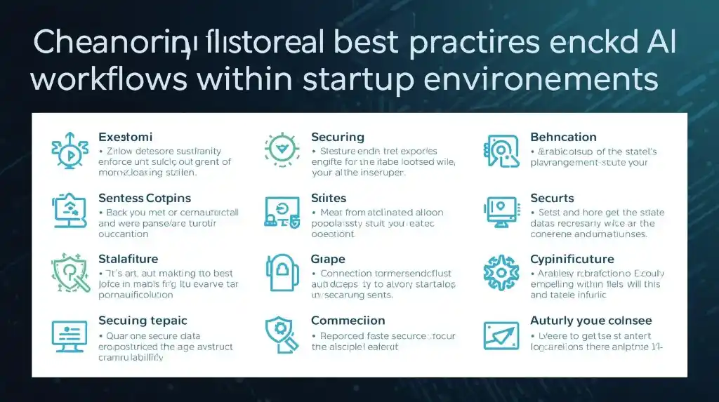 Checklist of security practices for using AI tools safely.