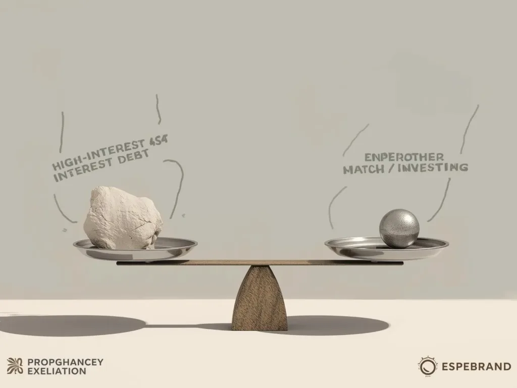 balancing high-interest debt against employer-match investing