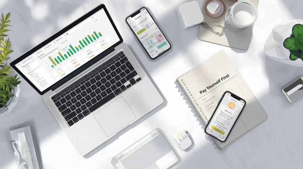 saving and investing tools budgeting and auto-invest setup