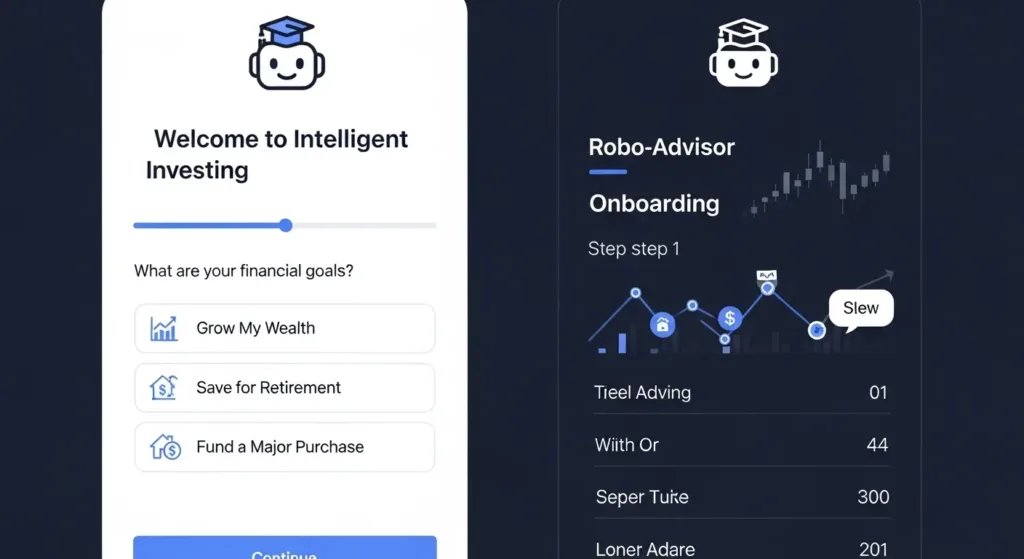 Overview collage showing robo-advisors, factor ETFs, algorithmic trading, and AI research copilots