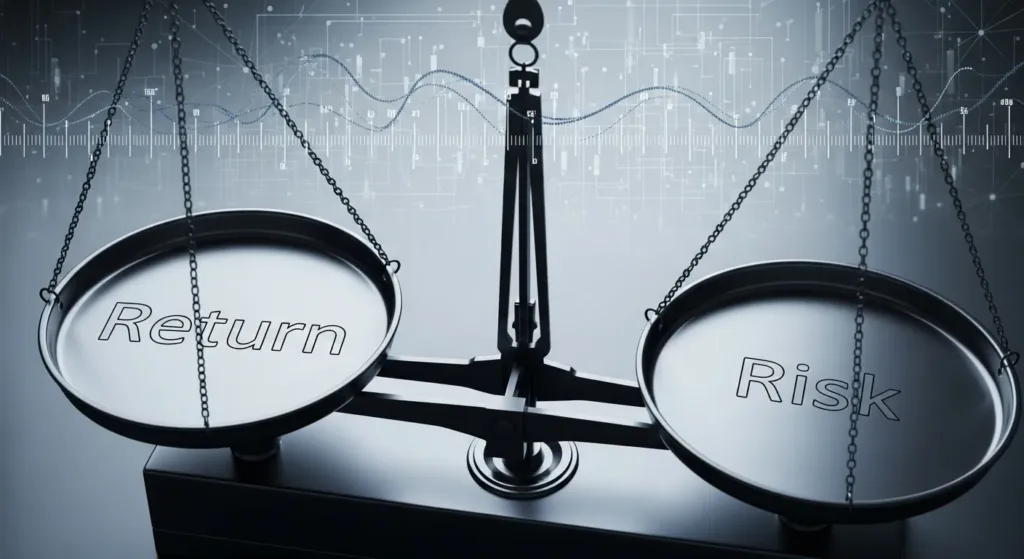 Balanced depiction of return versus risk in AI-driven investment strategies